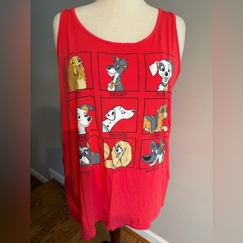 Disney X Torrid Dogs Supersoft Purple Swing Tank